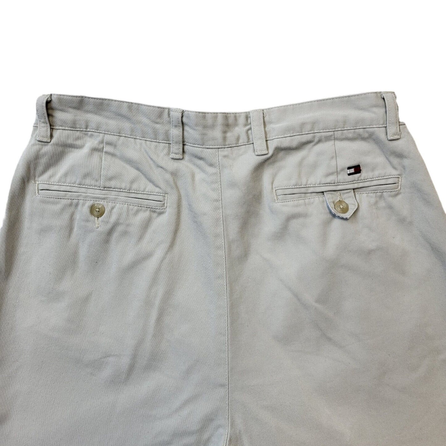 Tommy Hilfiger Beige Straight Leg Formal Chino Trousers Uk Men's L W34 L30 G537