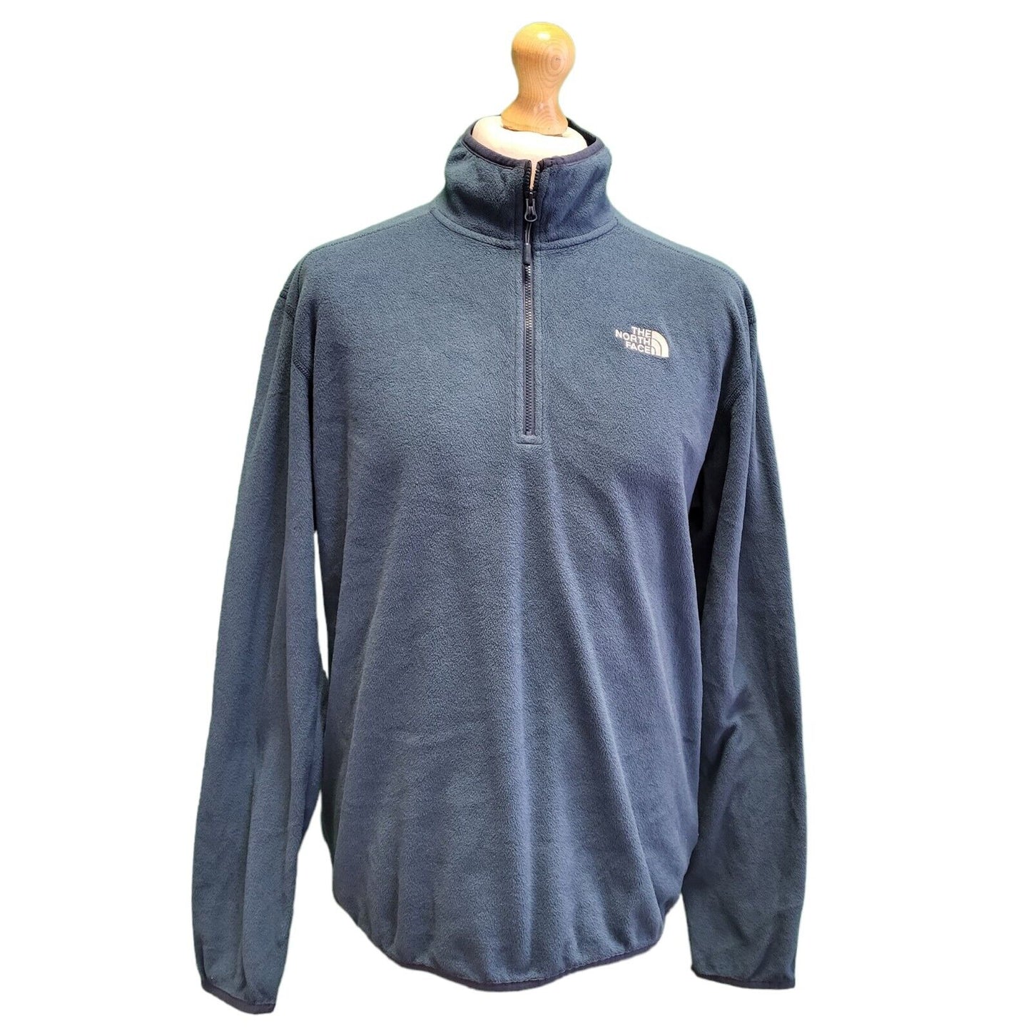 The North Face Turquoise 1/4 Zip Fleece Base Layer Men's uk L eu 54 G922