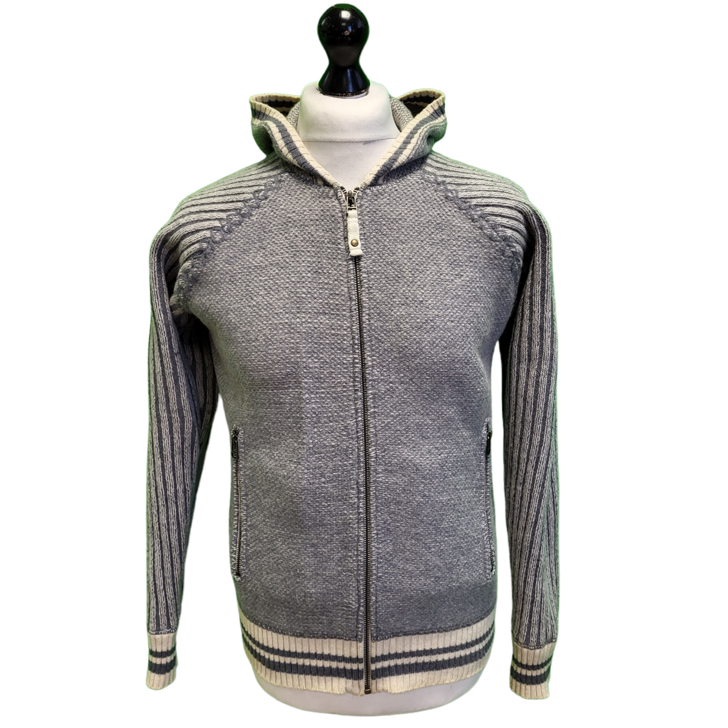Jack & Jones Grey Zipped Hooded Jacket Men's UK M EU 50 H948