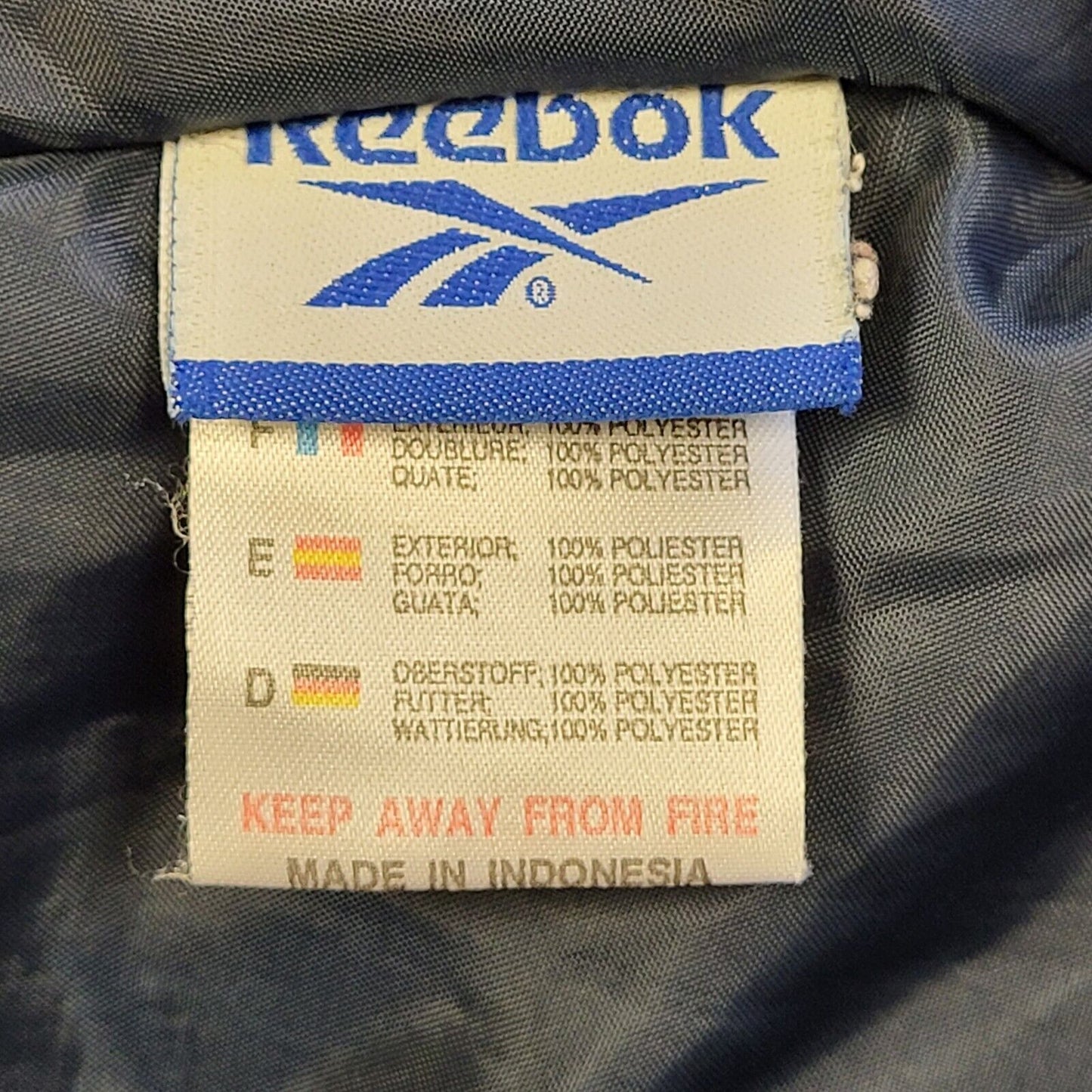 Reebok Navy Blue Long Sleeve Padded Jacket UK Women's 10 H701