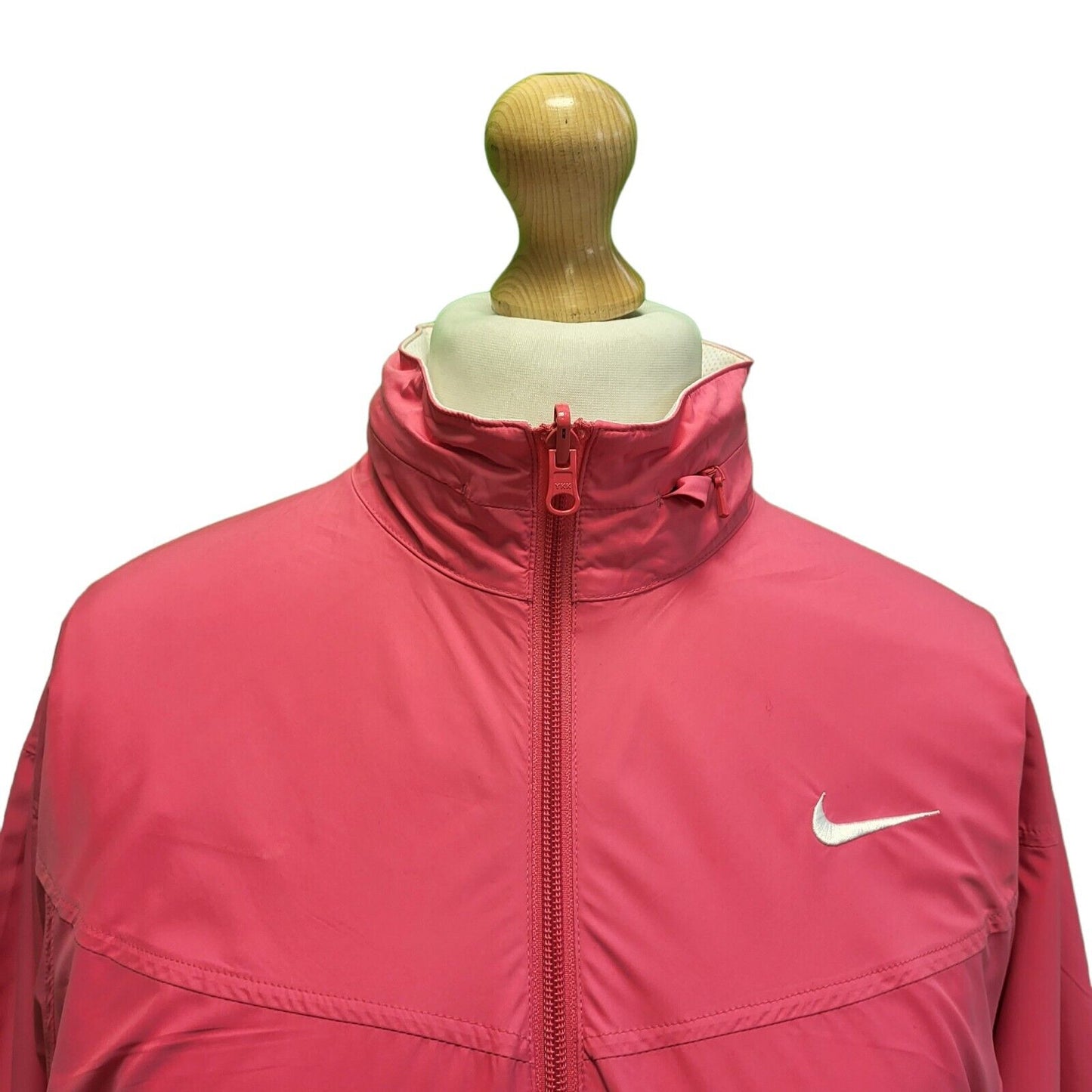 Nike Pink White Reversible Lightweight Sports Jacket Women's UK 12 L H361