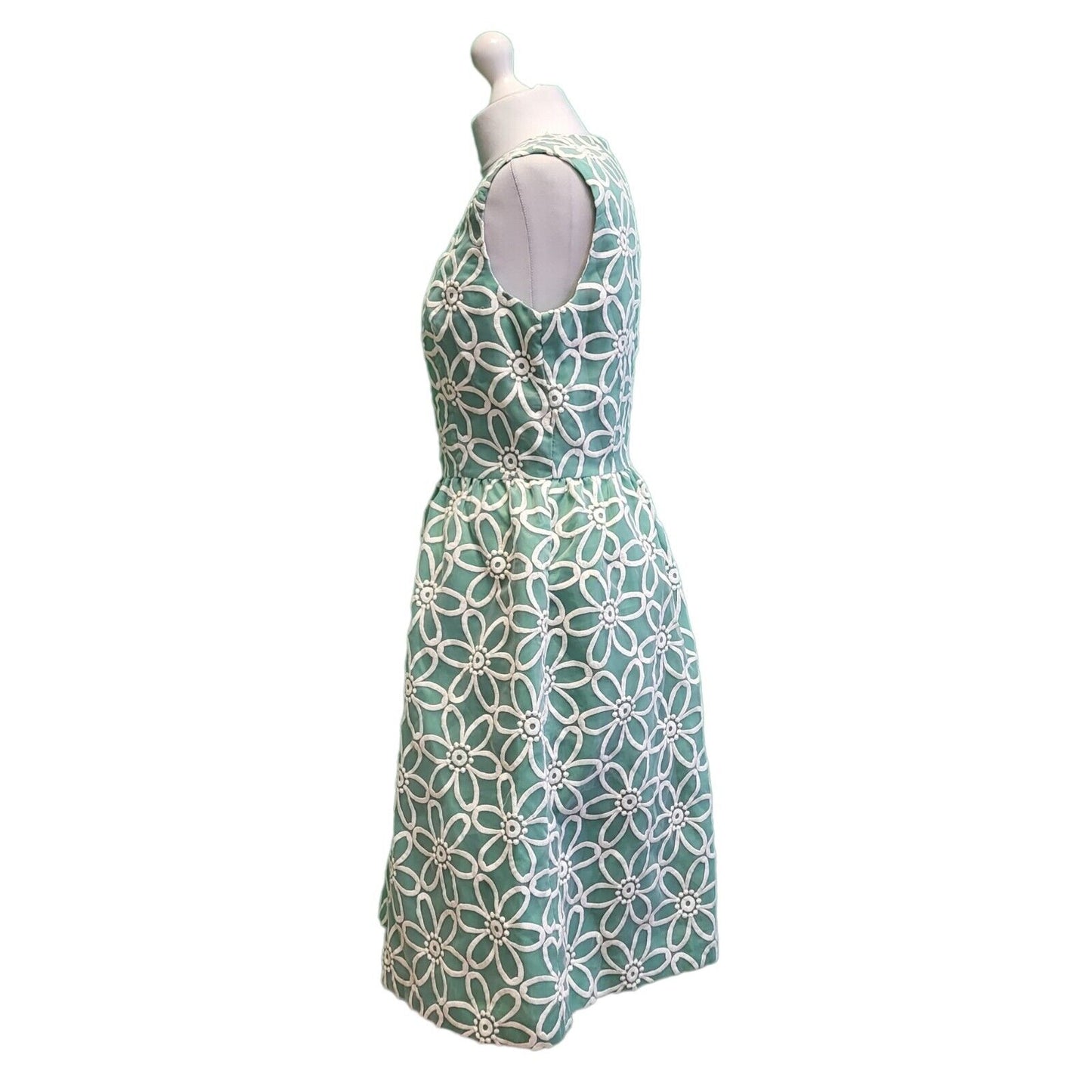 Untold Green Ivory Floral Evening Formal Dress Women's BNWT UK 12 G819