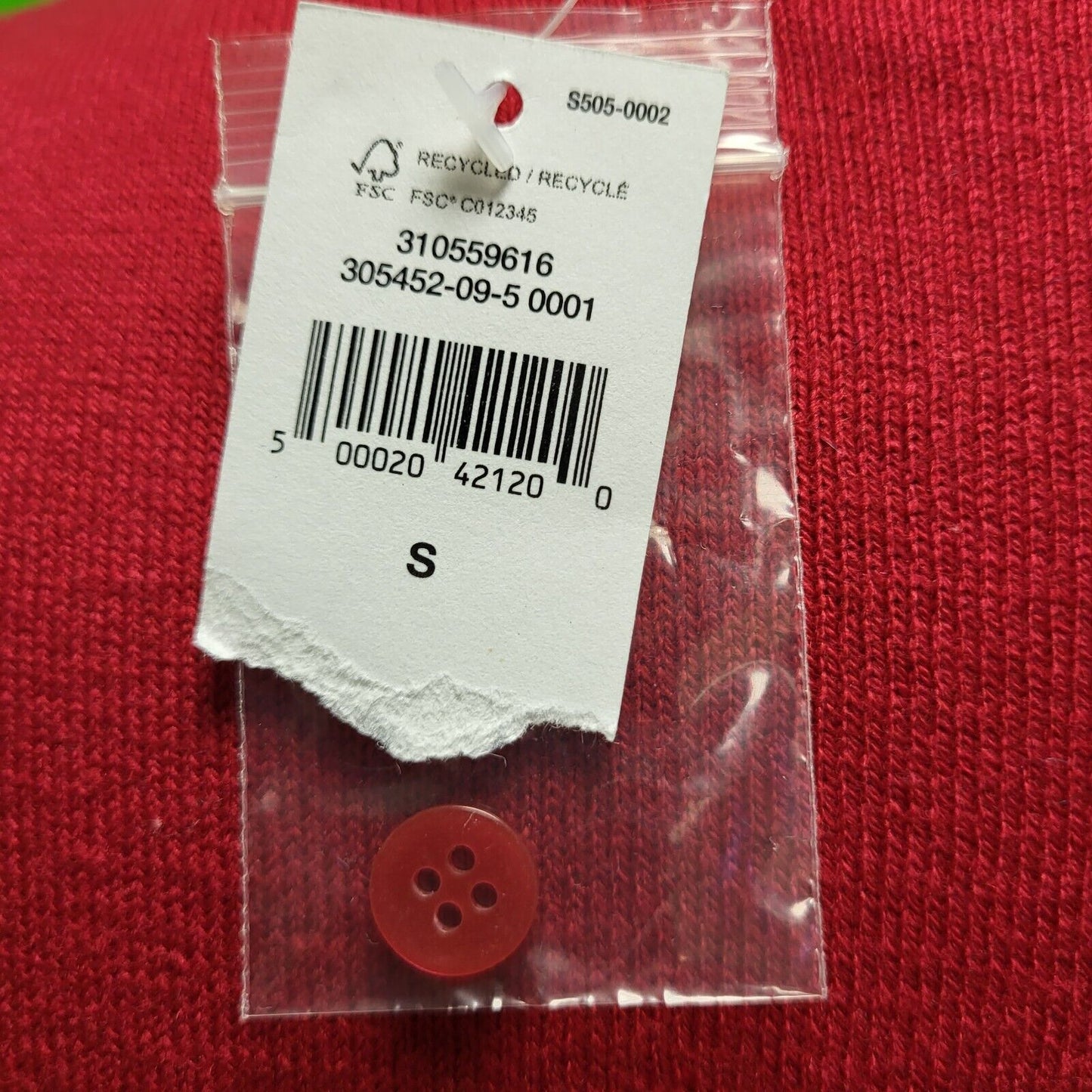 Gap Red Button Cotton/Nylon Cardigan Women's uk S 8 eu 36 BNWT H336