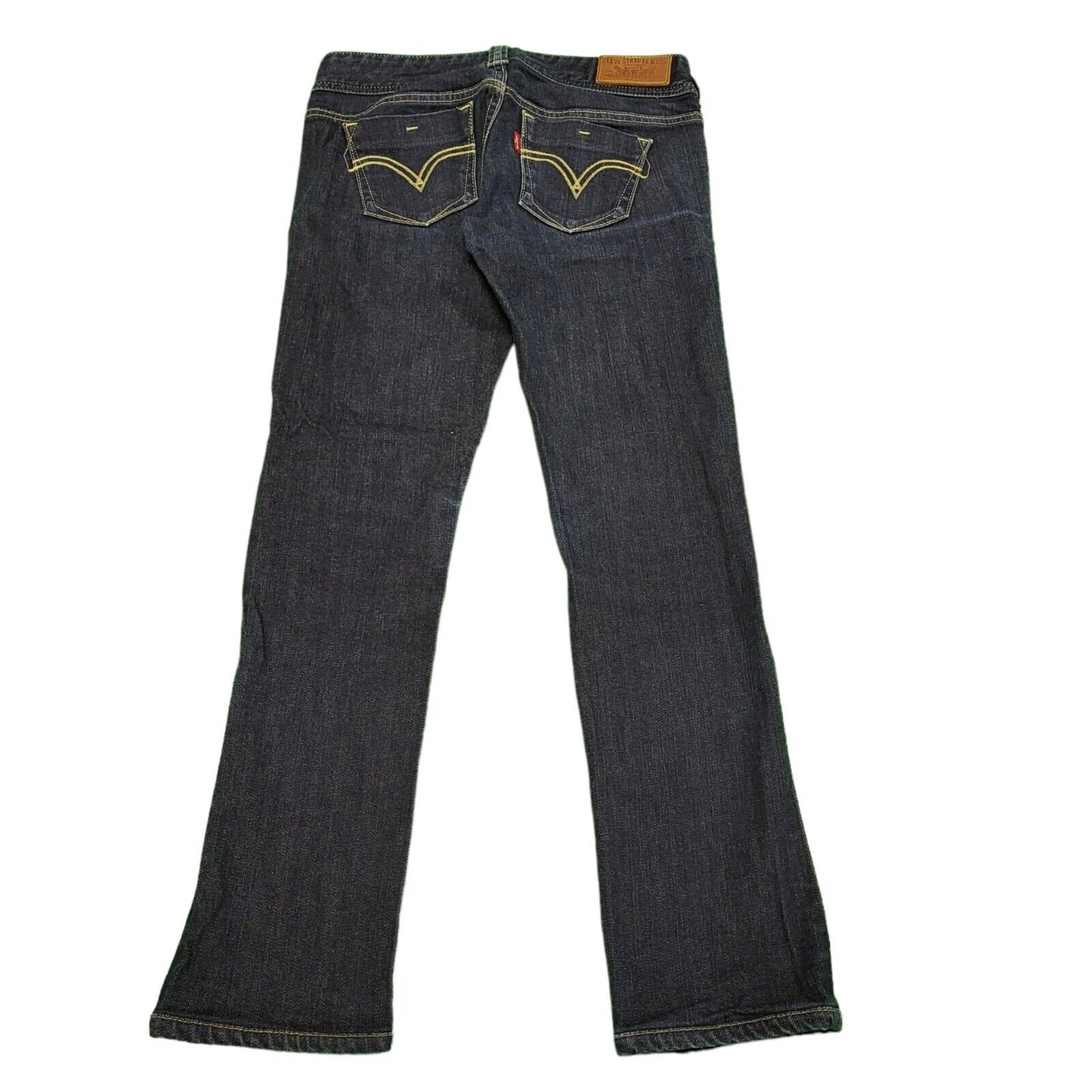 Levi's Elise Dark Blue Straight Slim Denim Jeans Women's uk S W25 L27 H662