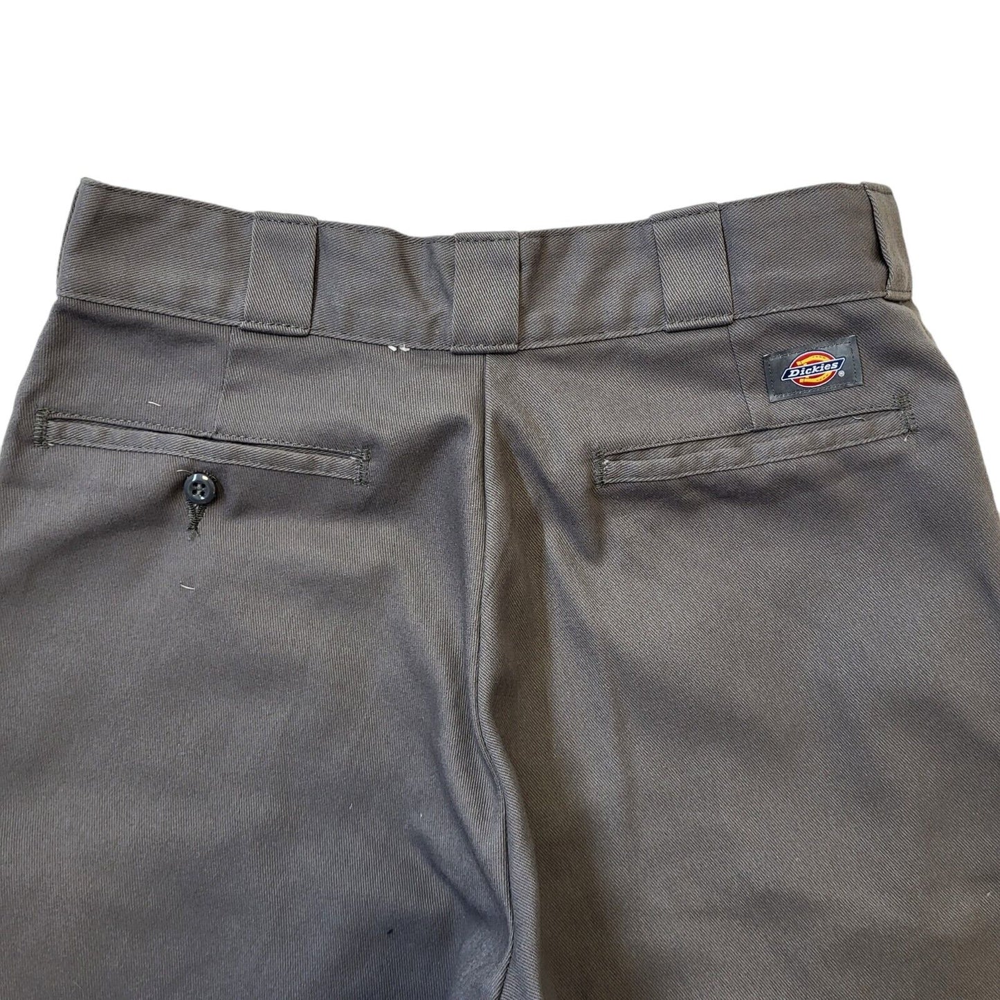 Dickies Grey Straight Zipper Fly Work Trousers Uk Men's S W30 L32 G201