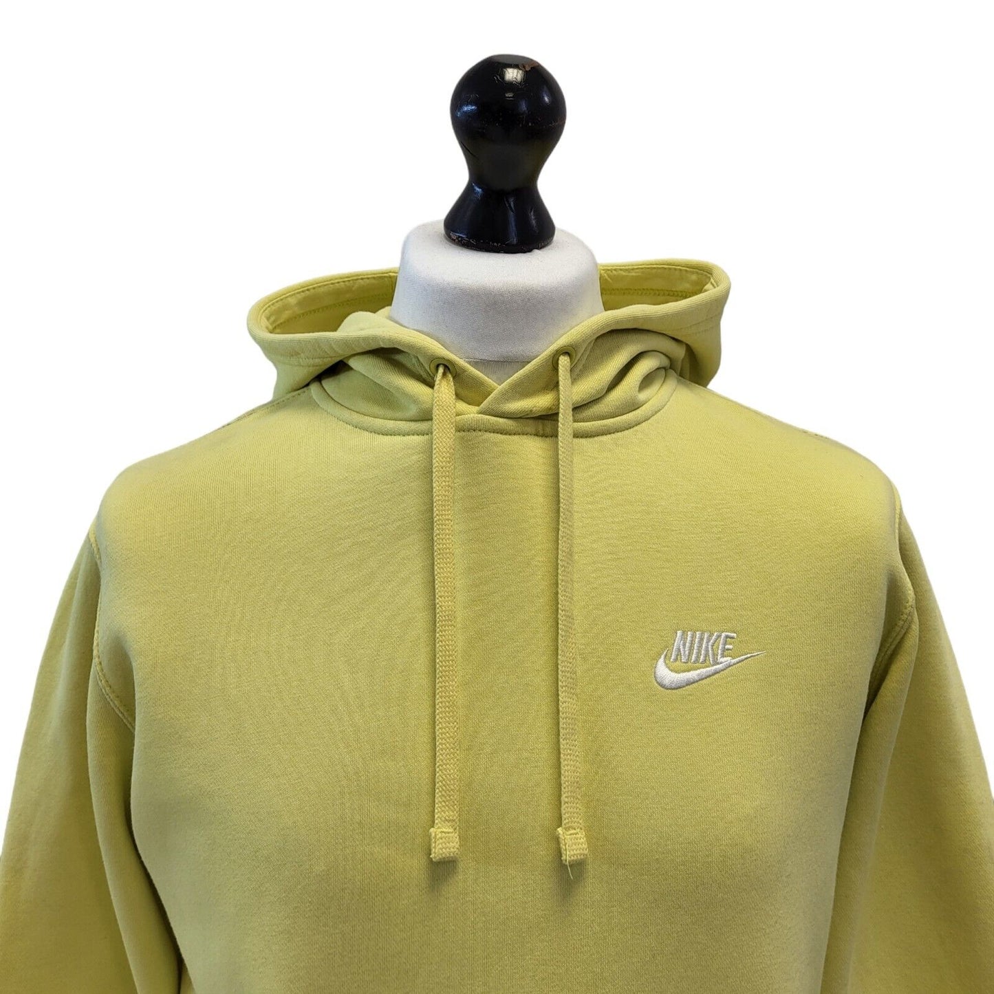 Nike Yellow Drawstring Pullover Sweatshirt Hoodie Uk Men's Medium G465