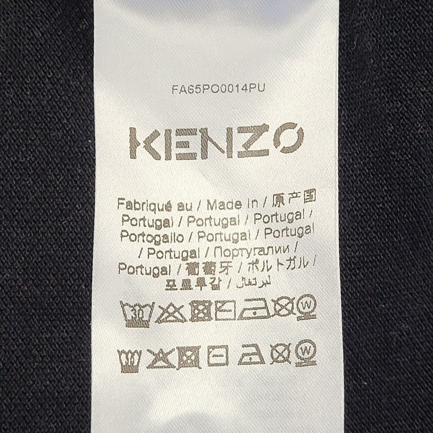 Kenzo Black Short Sleeve Polo Shirt UK Women's Medium G263