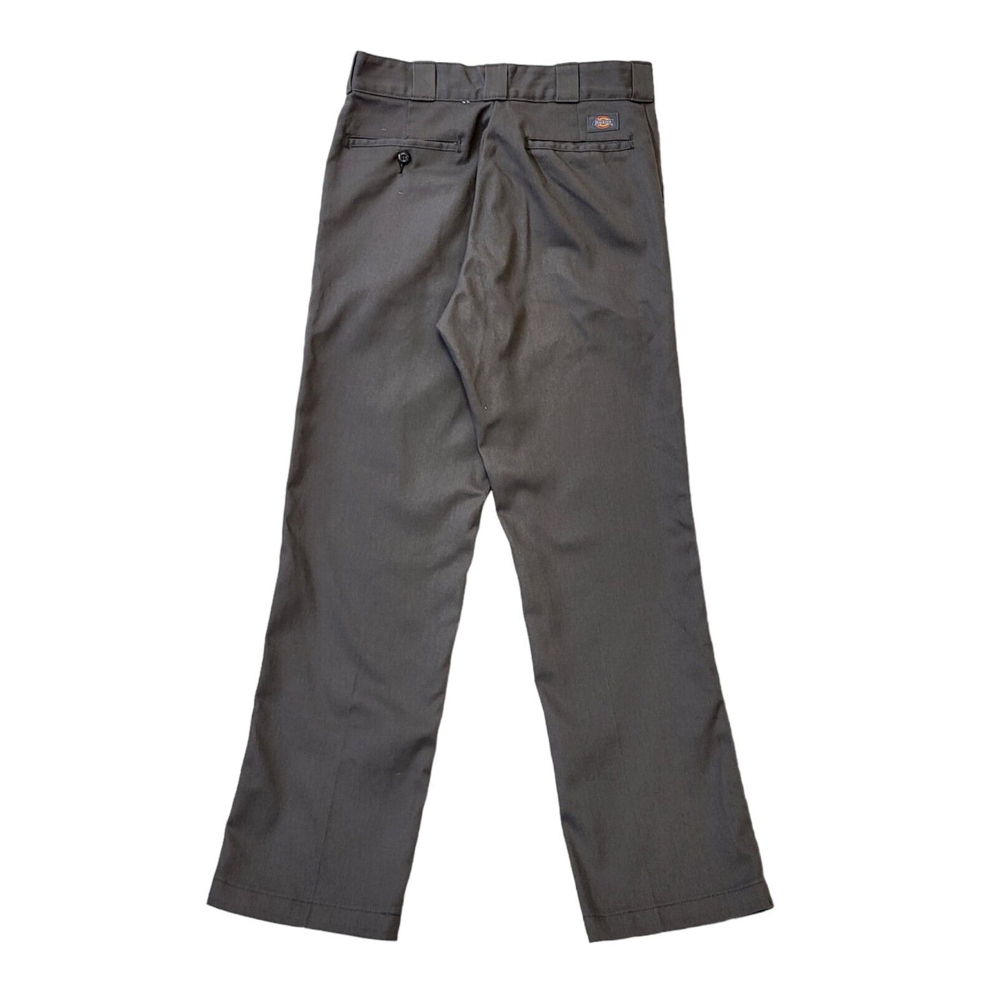 Dickies Grey Straight Zipper Fly Work Trousers Uk Men's S W30 L32 G201