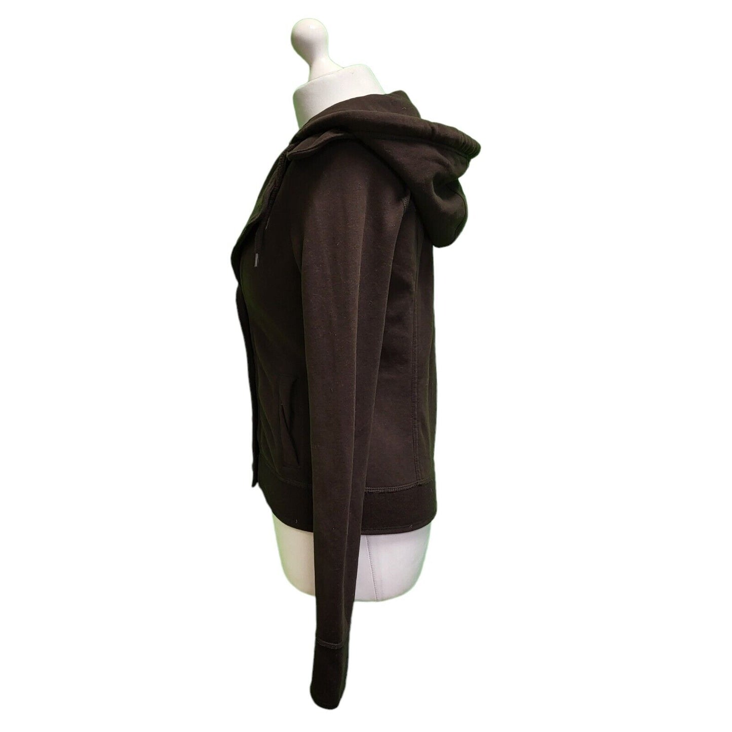 Abercromblie & Fitch Brown Button Hooded Jacket UK Women's Small H718