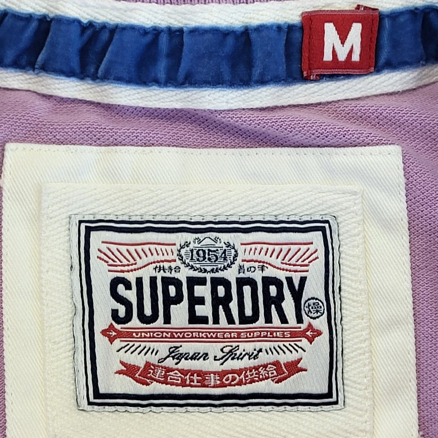 Superdry Purple Short Sleeve Polo Shirt Mens Uk M EU 50 G337