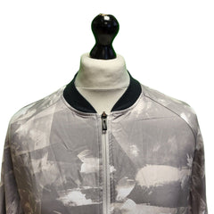 Adidas Grey White Camouflage Sports Track Jacket Men's UK M EU 50 H940