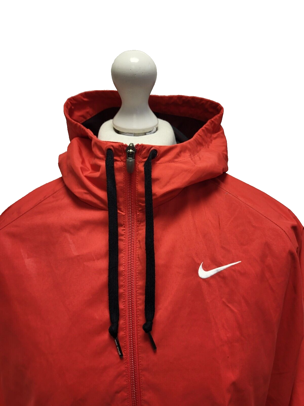 Nike Red Hooded Sports Windbreaker Jacket Men's Uk L Eu 54 G863