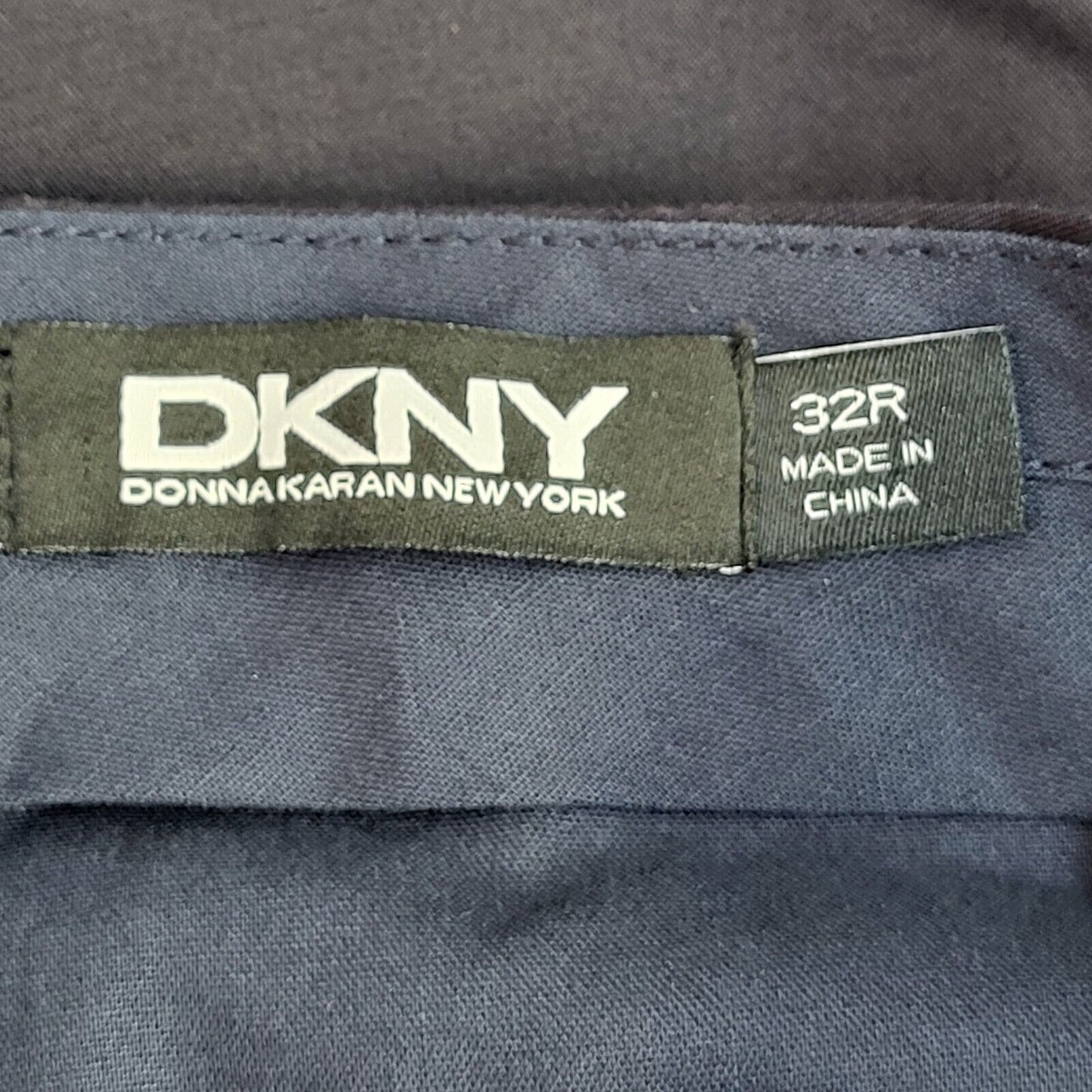 DKNY Navy Blue Straight Leg Dress Trousers Uk Men's Size M W32 L33 Bnwt EE277
