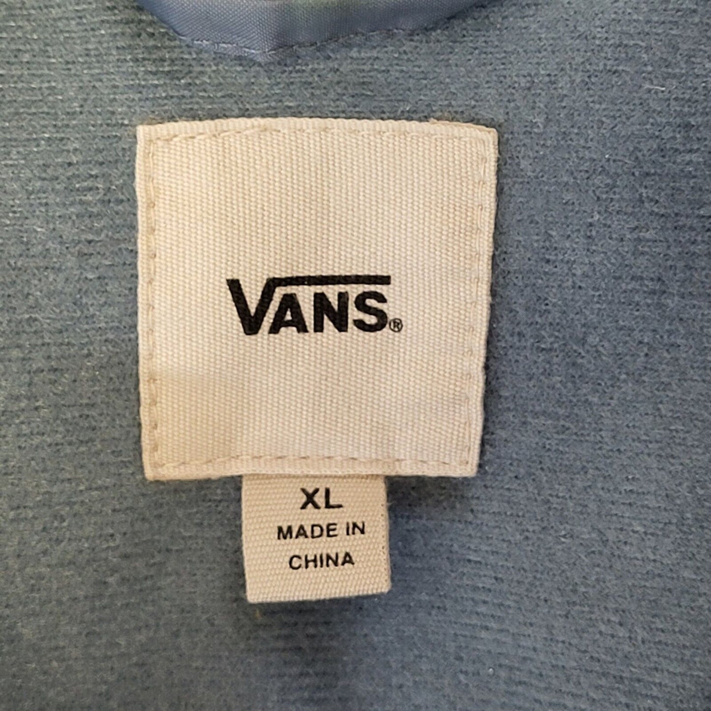 Vans Sports Jacket Blue Collared Snap Button UK XL EU 56 G152