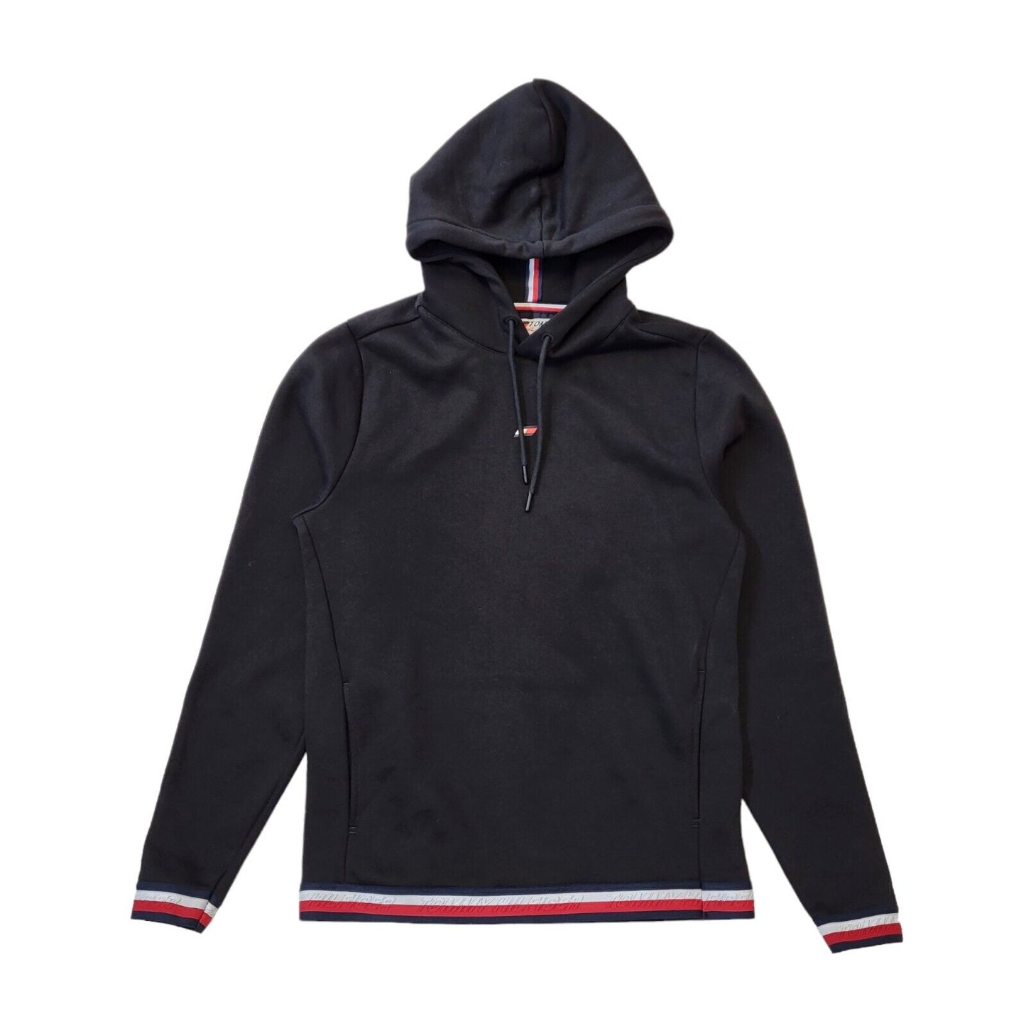 Tommy Hilfiger Hoodie Black Pullover Drawstring Mens UK S EU 48 G129