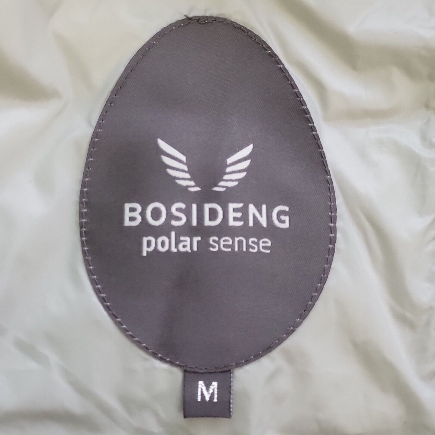 Bosideng Polar Sense White Snap Fasten Jacket Men's uk M eu 50 BNWT H73