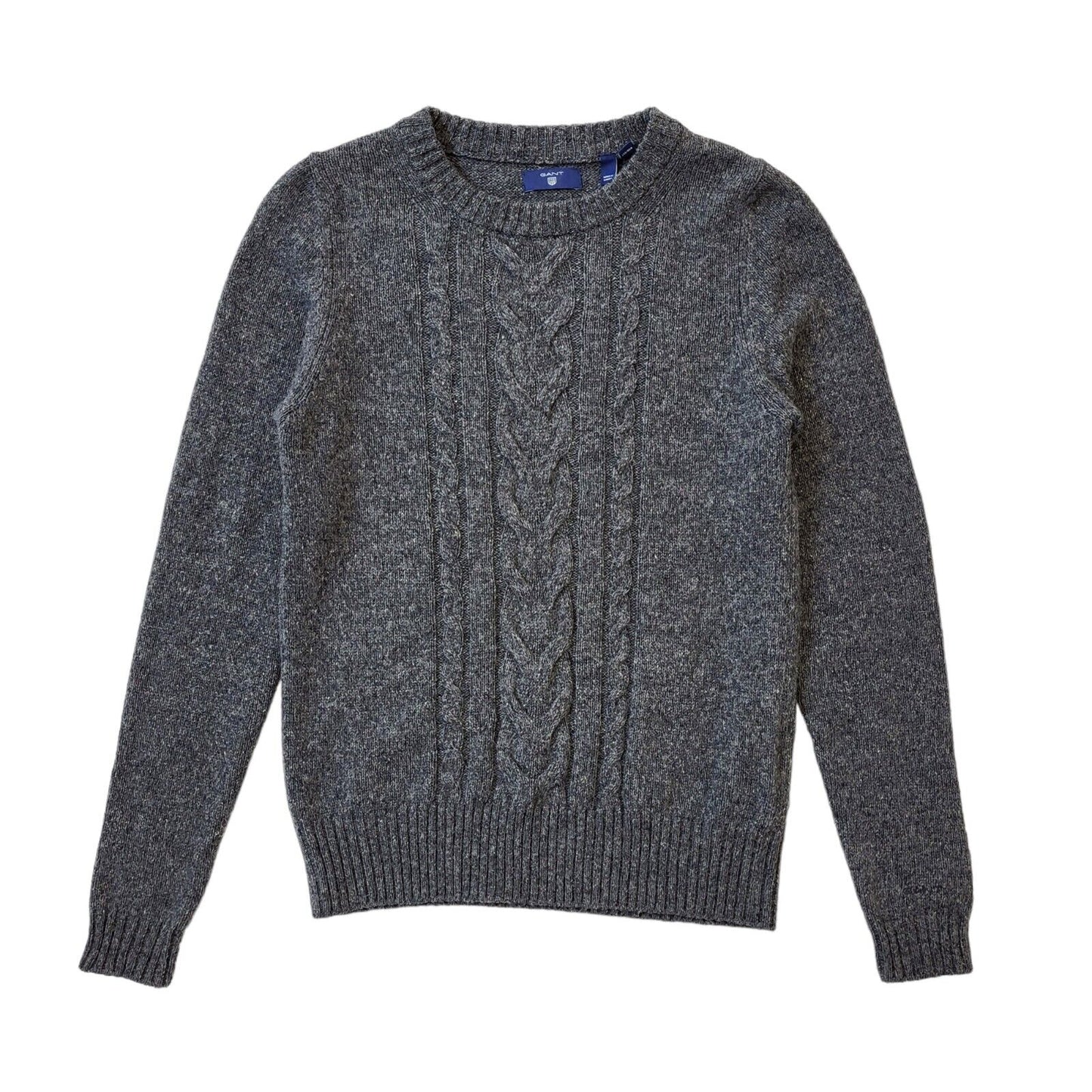 Gant Grey Round Neck Wool Jumper Uk Women's XS Eu 34 G238