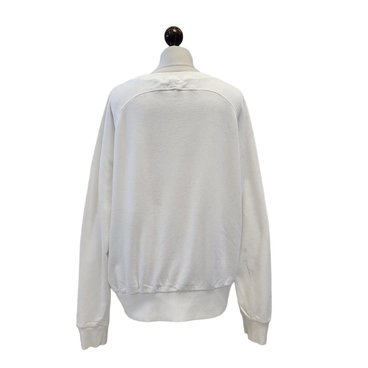 Diesel White Floral Retro Long Sleeve Sweatshirt Women's Uk L 12 H112
