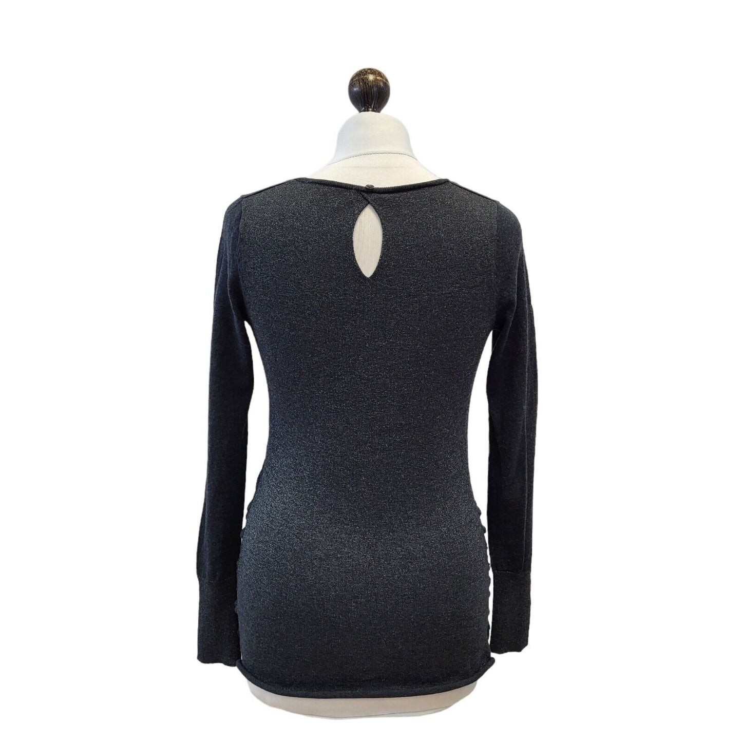 Replay Grey Round Neck Wool Jumper Uk Women's XS Eu 34 G235