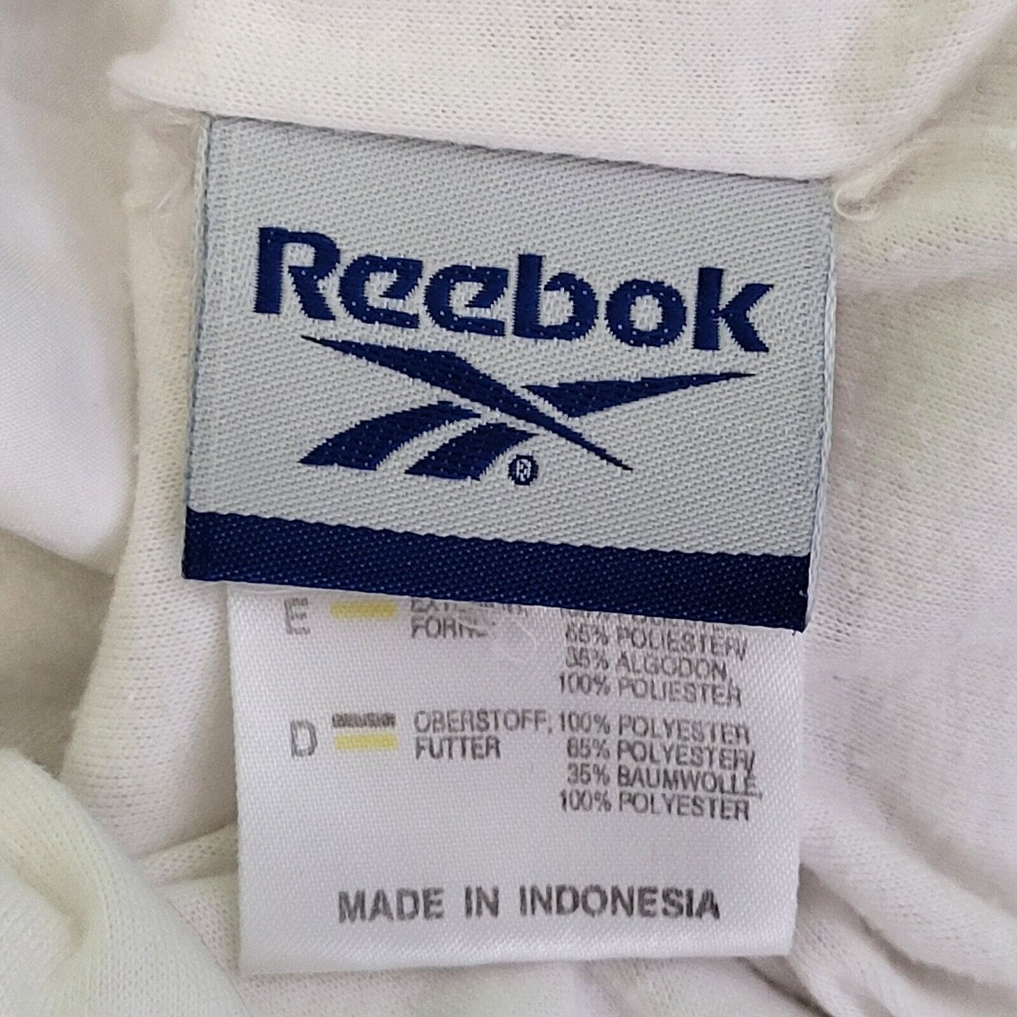 Reebok White Navy Blue Lightweight Sports Jacket Women's UK 16 eu 44 H363