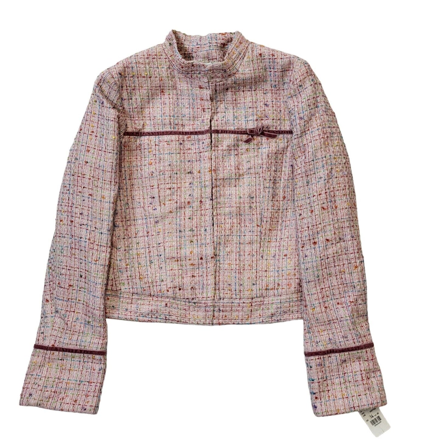Miss Selfridge Pink Hook Eye Suit Jacket Uk Women's 14 Eu 42 Bnwt G257