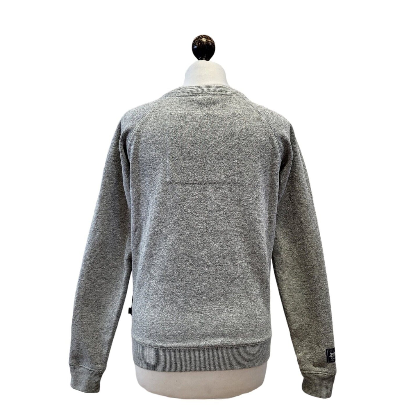 Superdry Grey Round Neck Sweatshirt Uk Women's XS Eu 34 G239