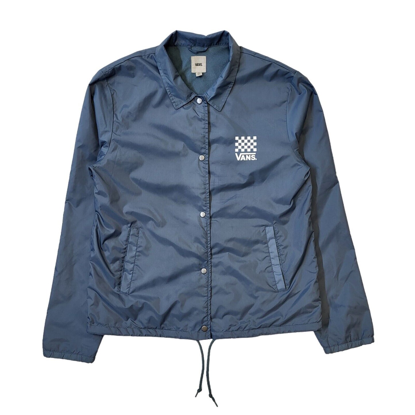 Vans Sports Jacket Blue Collared Snap Button UK XL EU 56 G152