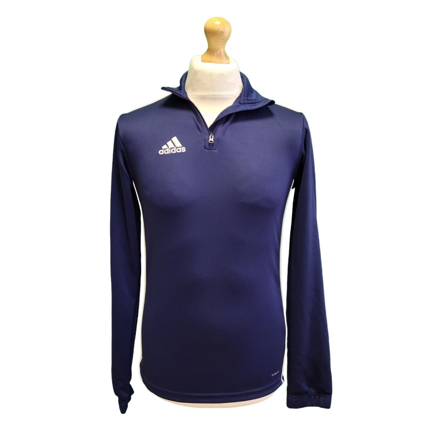 Adidas Navy White Activewear Sports Top Men's UK XS eu 46 G932