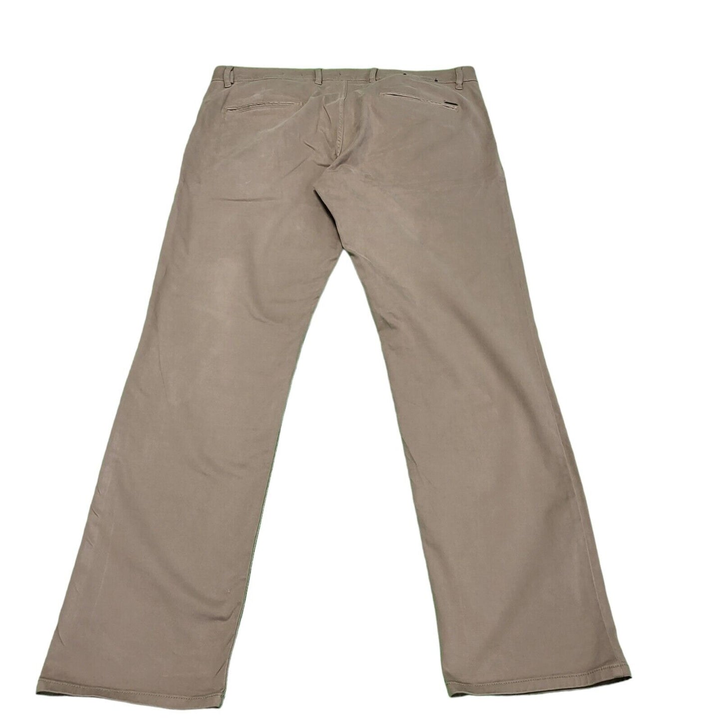 Hugo Boss Beige Straight Leg Chino Trousers Uk Men's xL W36 L32 H781