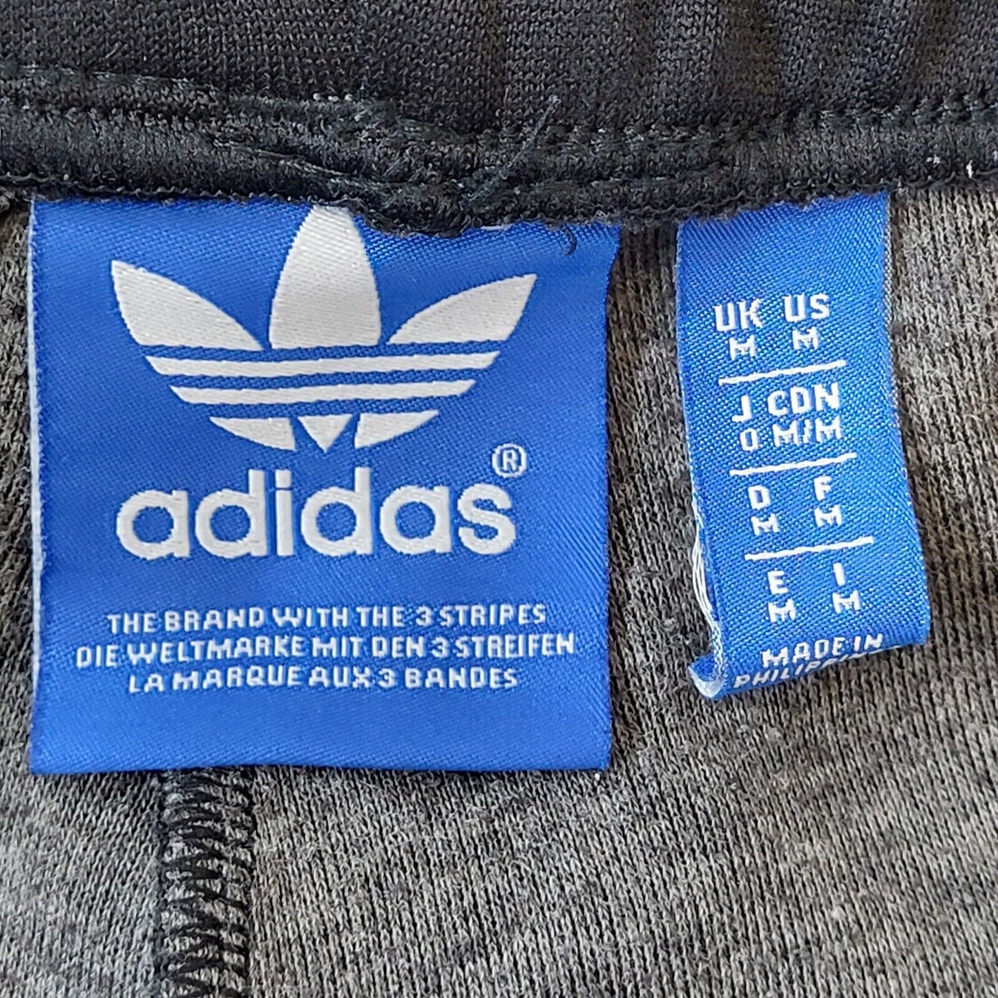 Adidas Black White Skinny Jogger Tracksuit Bottoms Uk Men's M W32 L29 G437