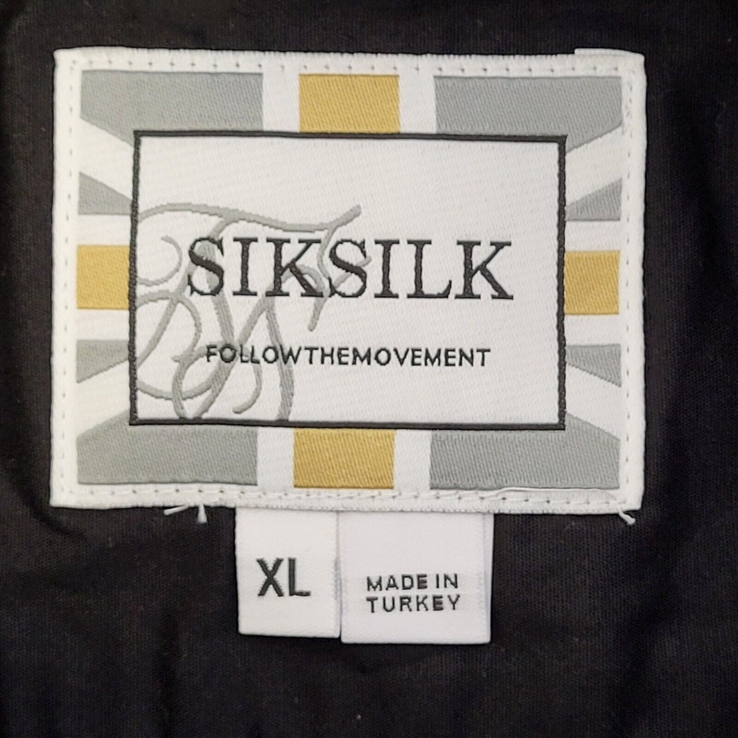 Siksilk Black Long Sleeve Extra Slim Shirt Uk Men's Extra Large G579