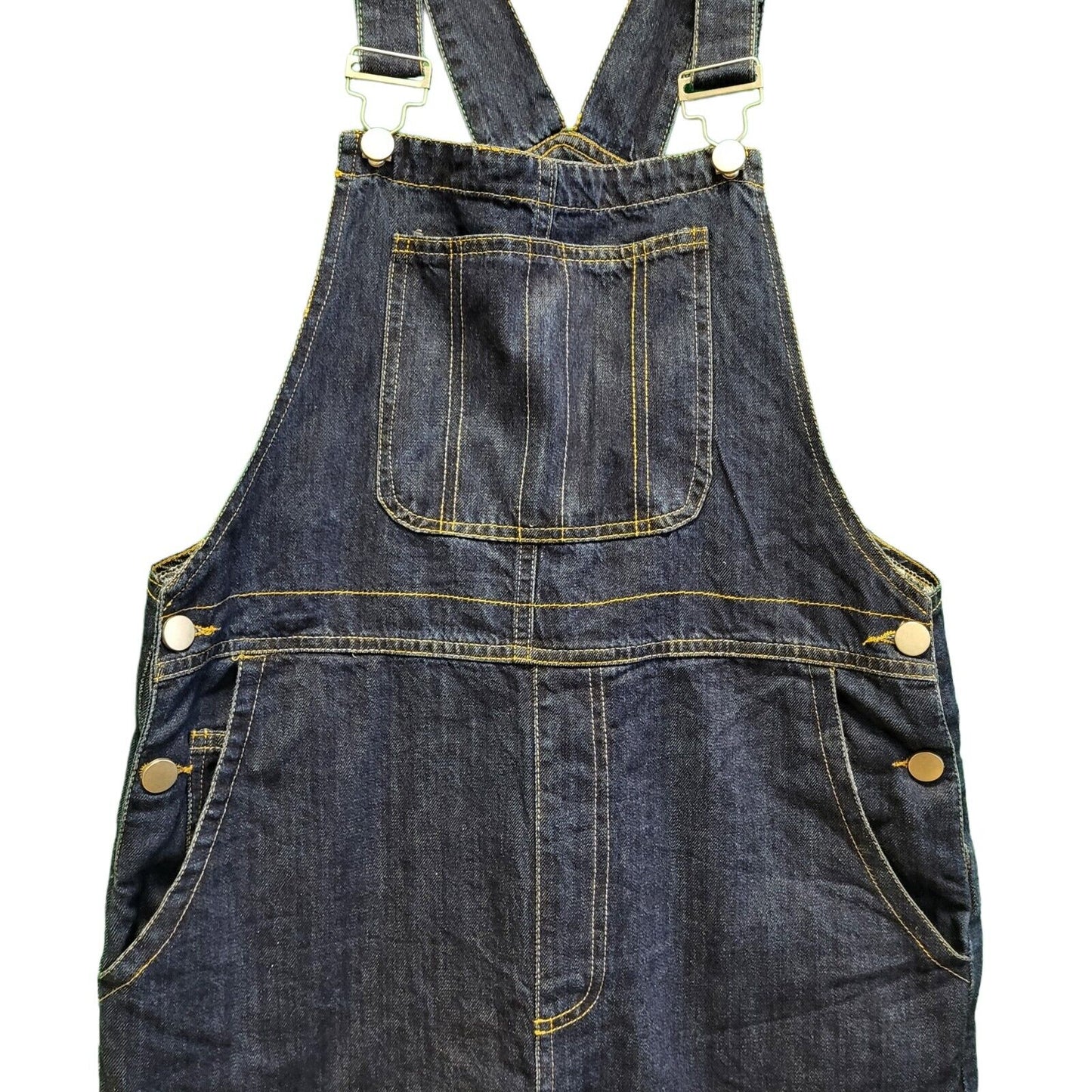 Y.JIA Studio Dark Blue Straight Denim Dungarees Women's M 10 W28-30 L28 H55