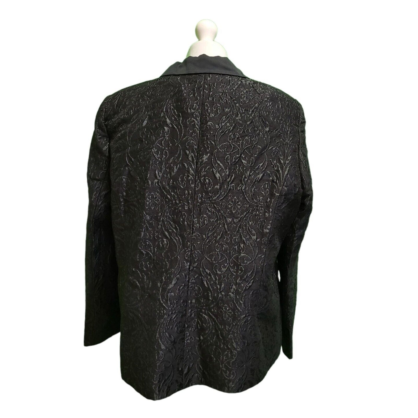 Marina Pinaldi Black Button Collared Suit Jacket Uk Women's 3xL 18 H708