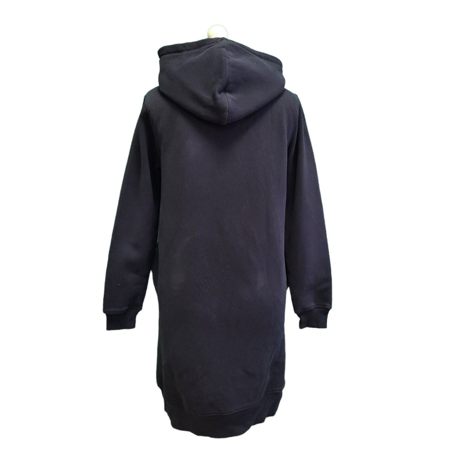 Tommy Hilfiger Navy Drawstring Long Baggy Sweatshirt Hoodie Women's UK XXS H140
