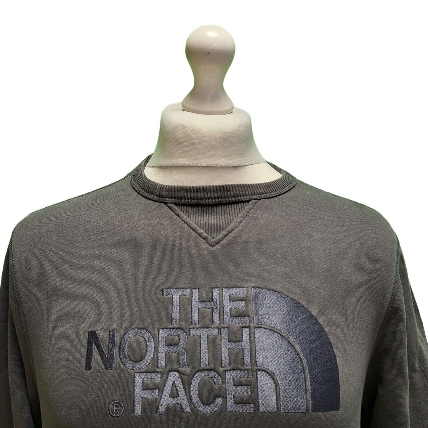 The North Face Grey Crew Neck Long Sleeve Sweatshirt Men's uk Small H684