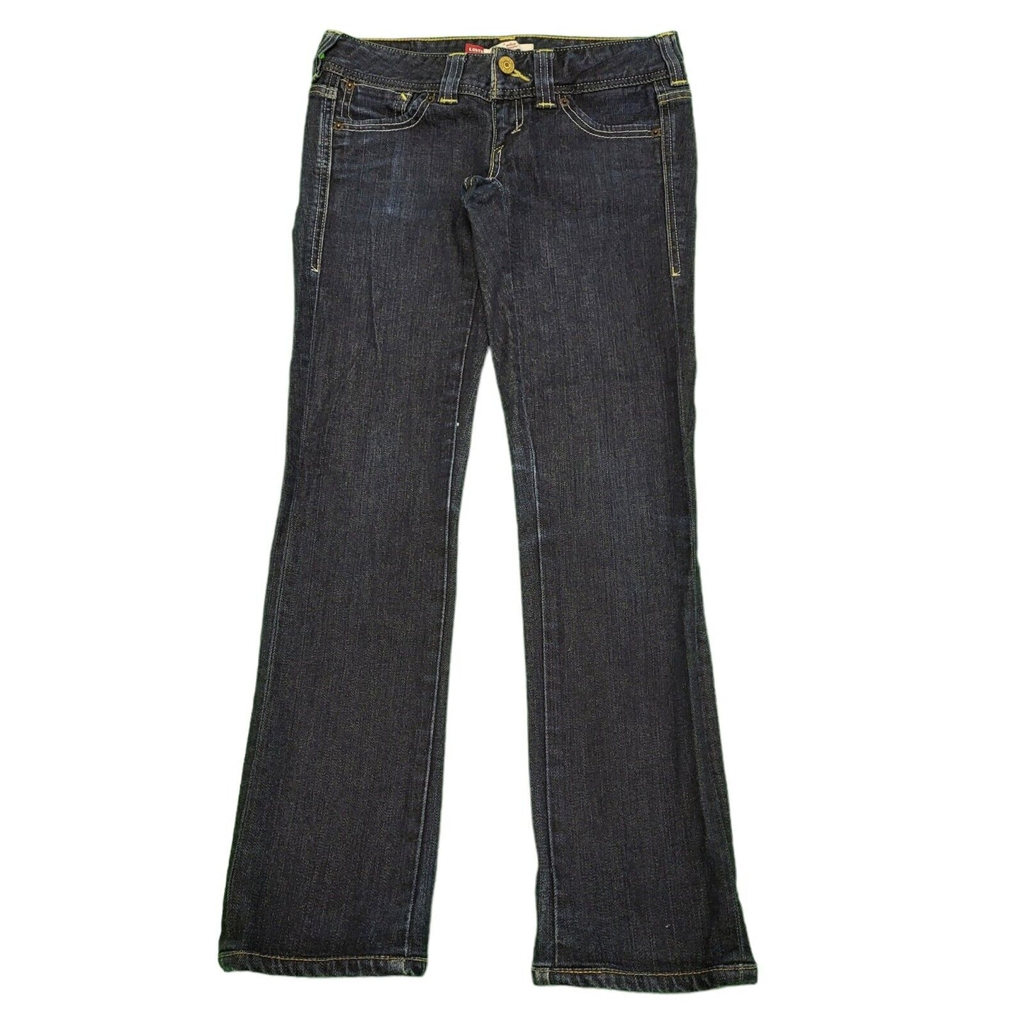 Levi's Elise Dark Blue Straight Slim Denim Jeans Women's uk S W25 L27 H662