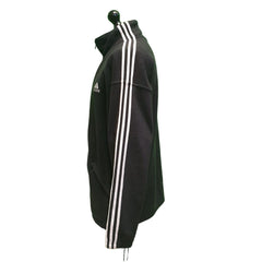 Adidas Black White Trim Zipped Fleece Sports Jacket Men's UK 2xL H921