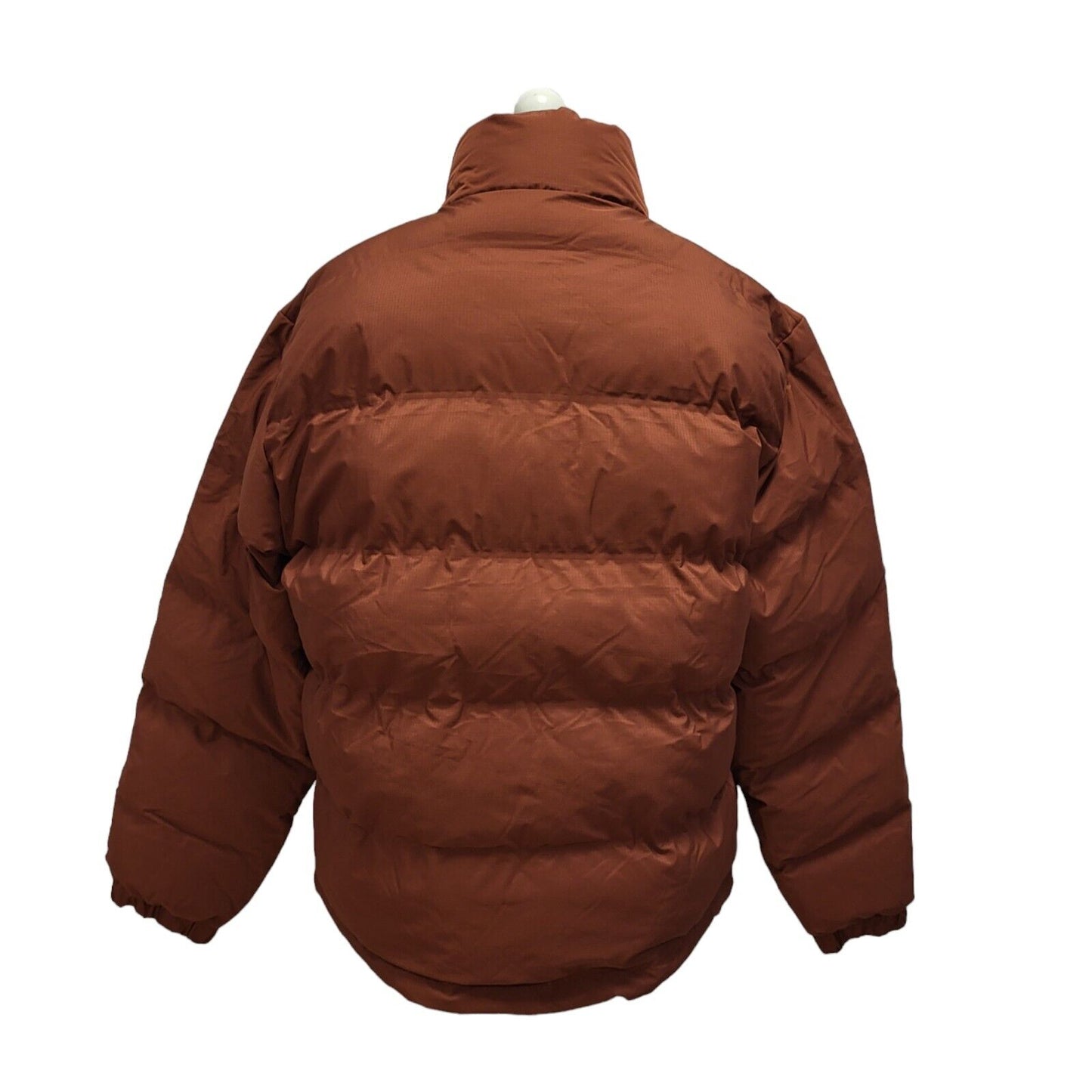 Weekday Brown Zipped Puffer Jacket Uk Men's Large BB304