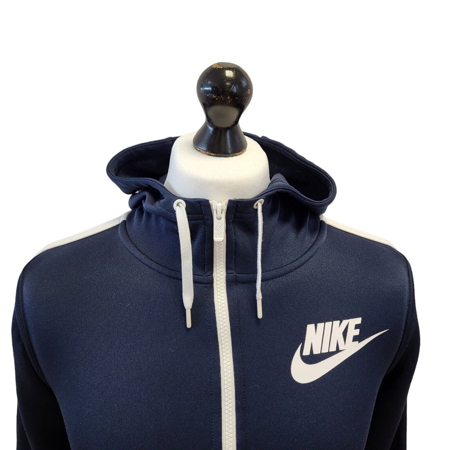 Nike Sports Y2K Track Jacket Hooded Blue Mens UK XS EU 48 G123