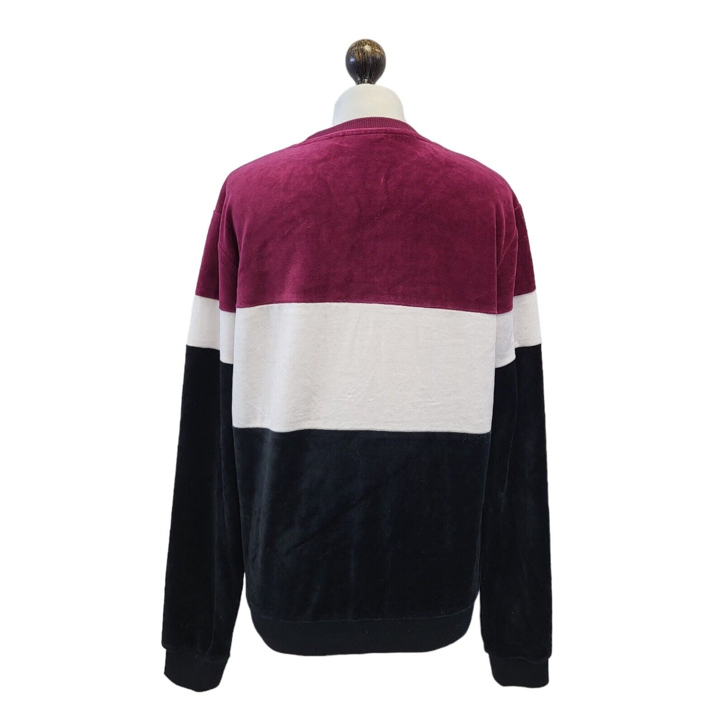 Fila Black Pink White Retro Spell Out Sweatshirt Women's Uk S / 10 H89