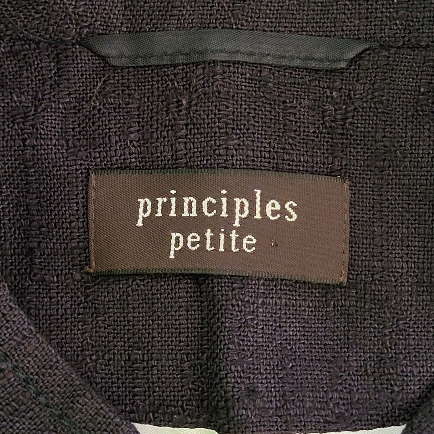 Principles Petite Black Button Long Sleeve Jacket UK Women's 16 H691
