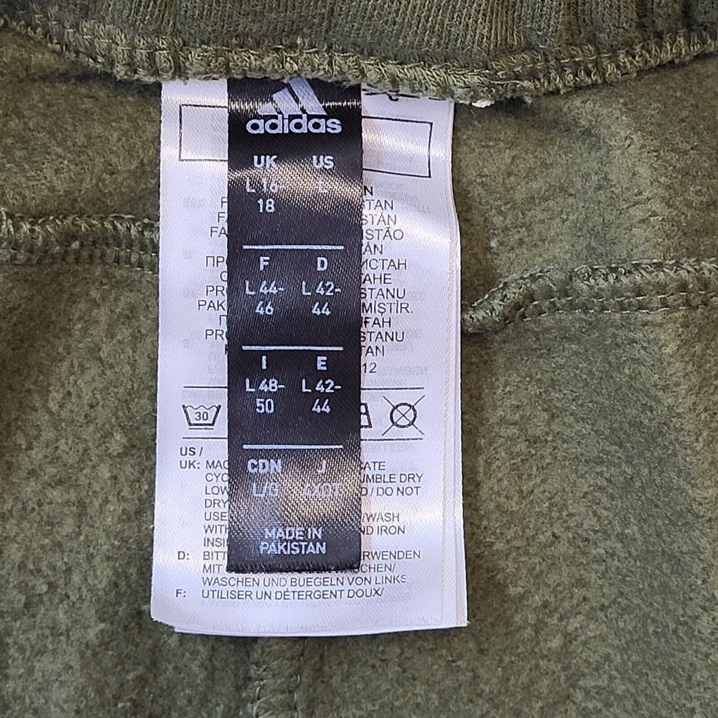 Adidas Green Tapered Tracksuit Bottoms Uk Women's L (16-18) W30 L29 G425