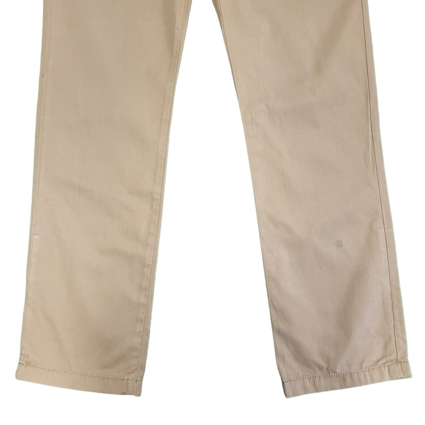 Hilfiger Denim Beige Straight Leg Zipper Fly Trousers Men's Men's L W34 L34 H42