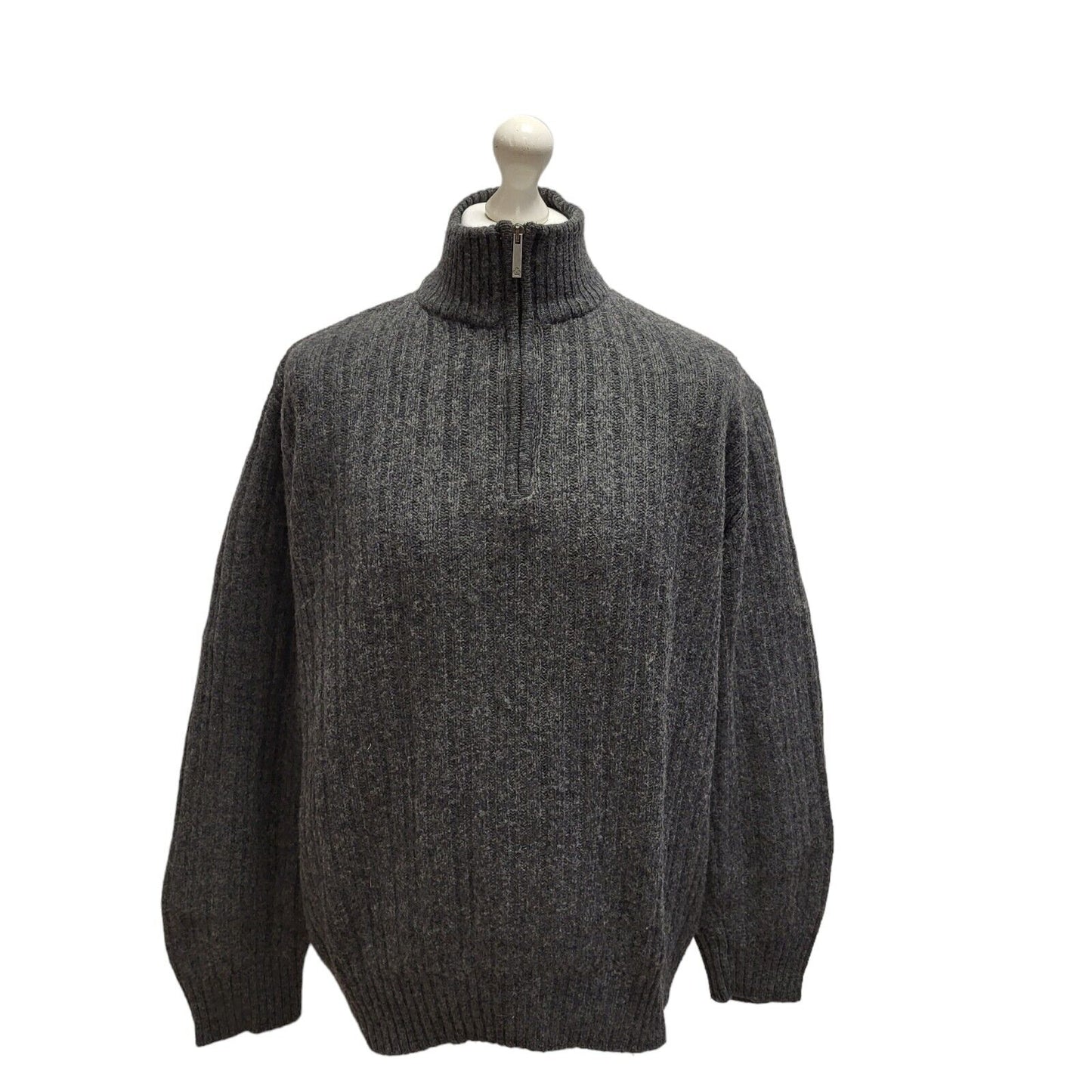 Jeff Banks High Neck Wool Jumper Uk Men's Large BB278