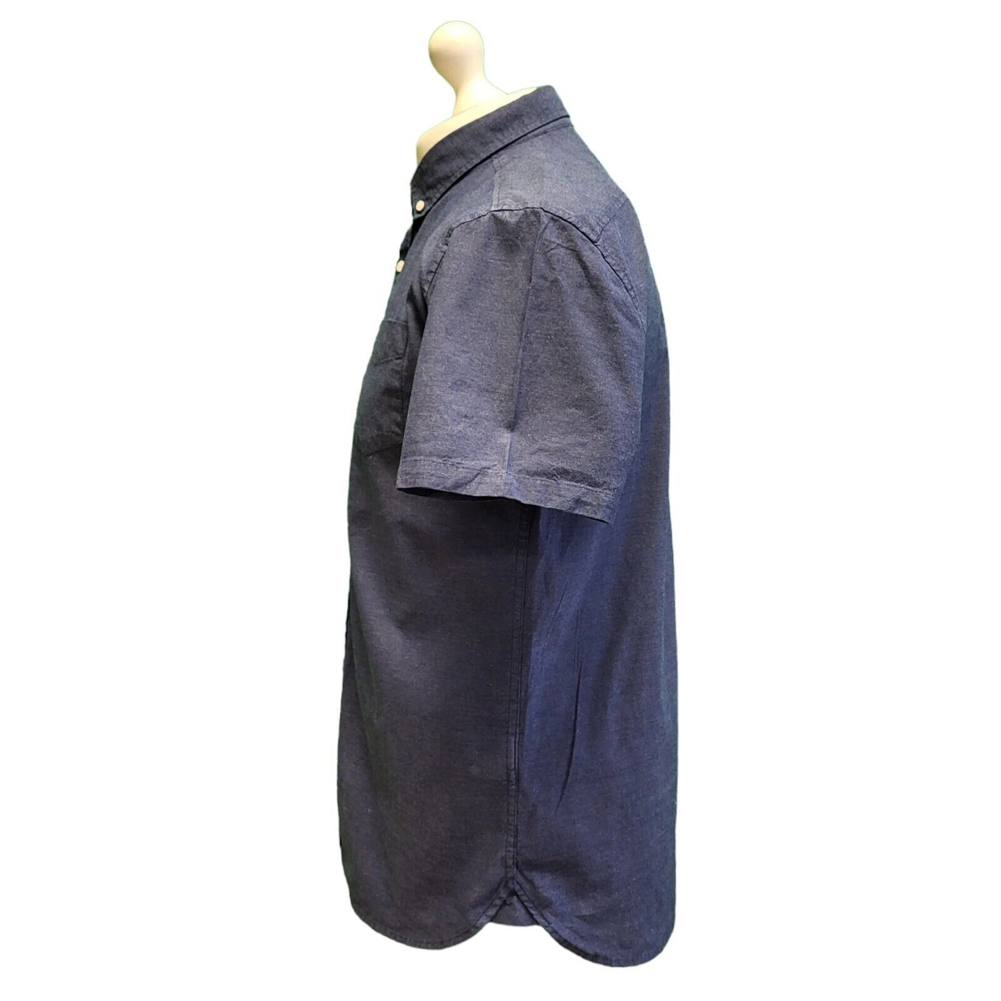 Superdry Blue Cotton Regular Fit Short Sleeve Shirt Men's UK L EU 54 H124