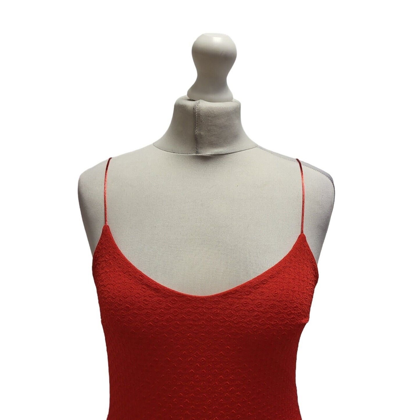 River Island Red Sleeveless Bodycon Formal Dress UK Women's 8 Bnwt BB334