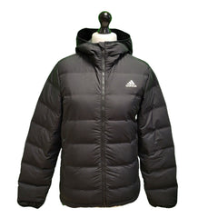 Adidas Black Zip Fasten Padded Hooded Sports Jacket UK Women's Small H924