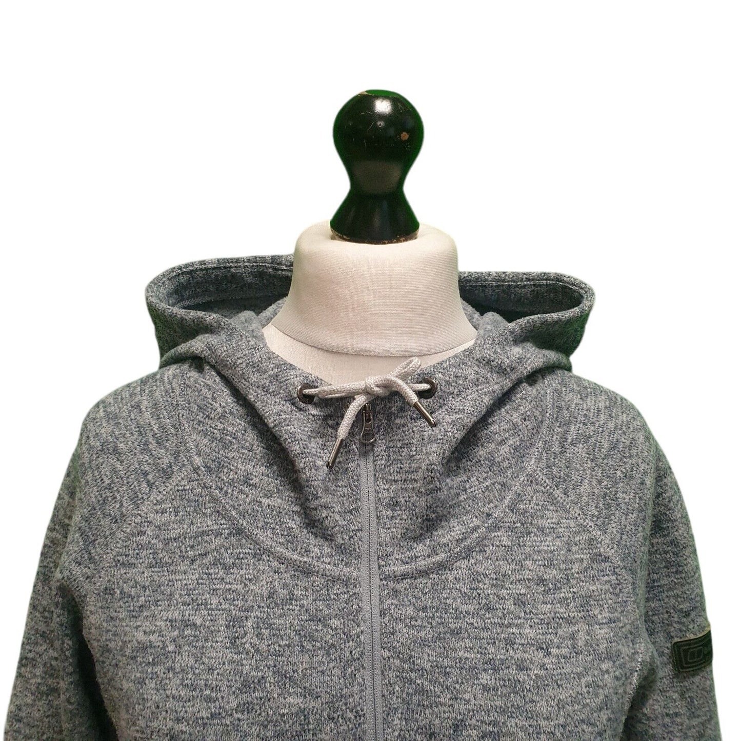 Berghaus Grey Zipped Drawstring Sweatshirt Hoodie Women's Uk XL 14 EU 44 H935