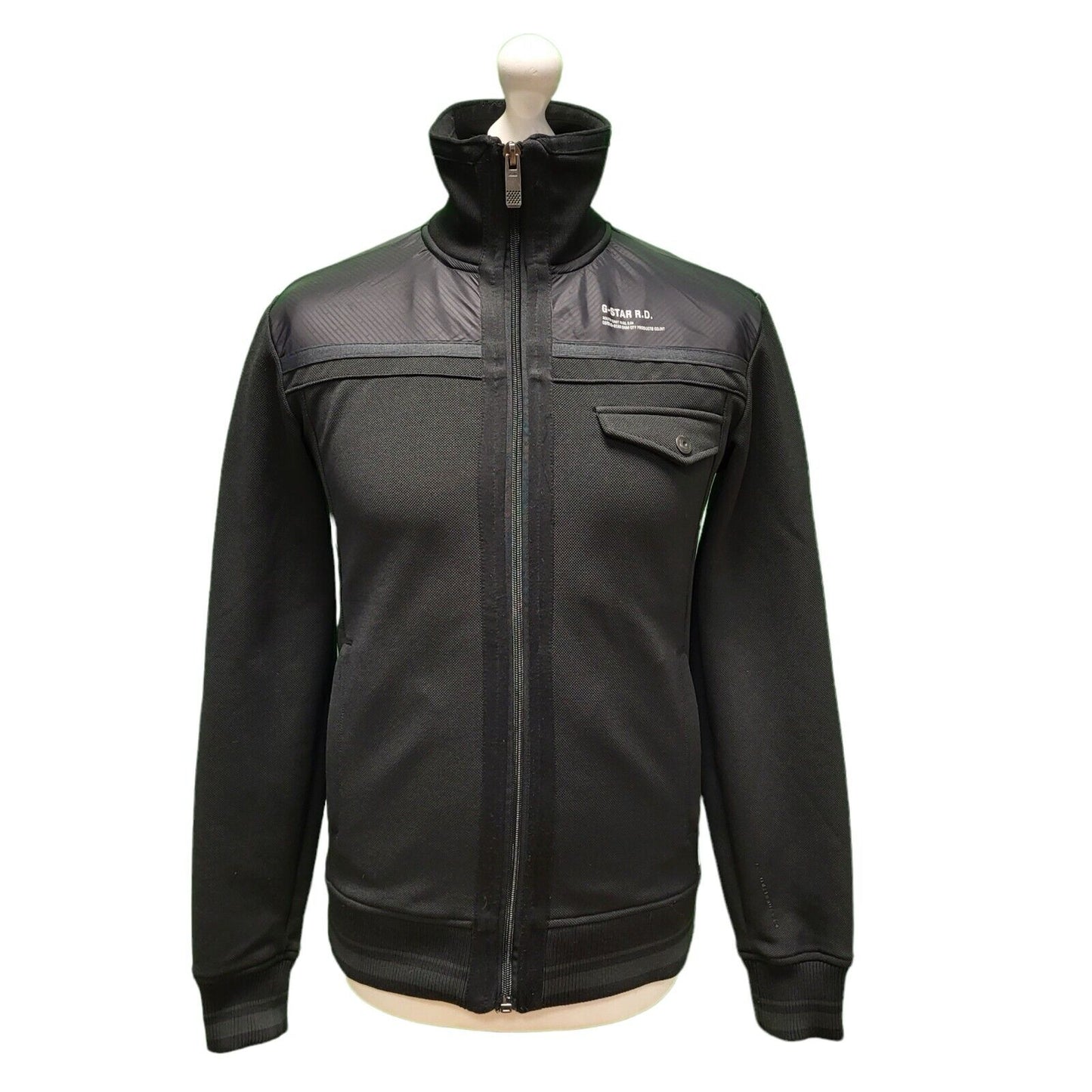 G-Star Black Zipped Lightweight Jacket Men's UK M EU 50 H962