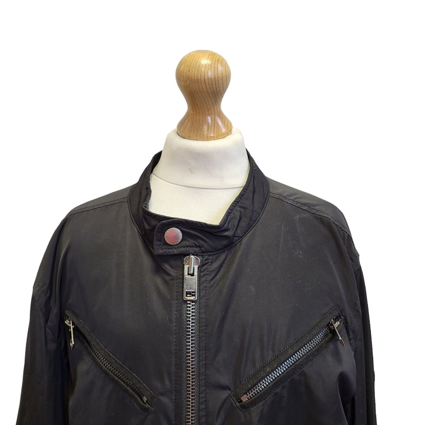 Diesel Black Zipped Bomber Jacket Uk Men's XS Eu 44 G37